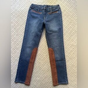 Gymboree Vintage Wash Skinny Jeans with Suede Accent